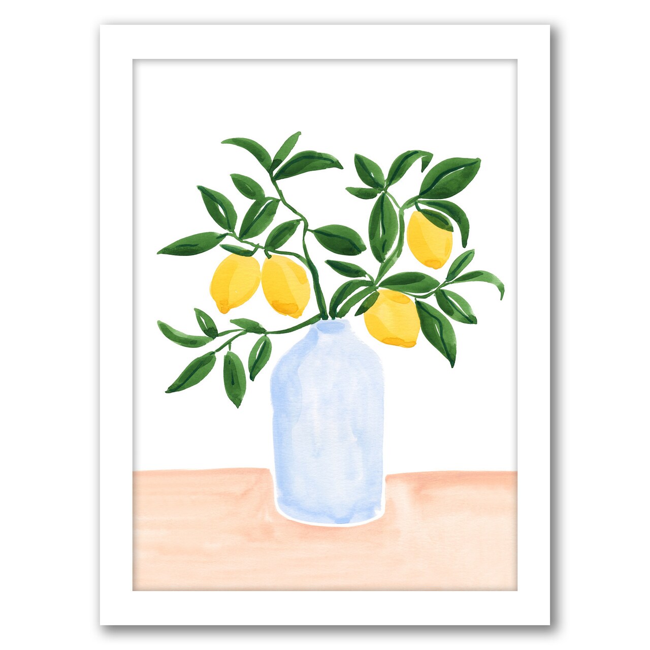 Lemon Tree Branch In A Vase by Sabina Fenn Frame  - Americanflat
